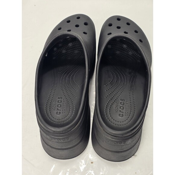 Crocs Siren Clog Black Men Unisex Slip On Casual Chunky Heel Sandal Size M 13